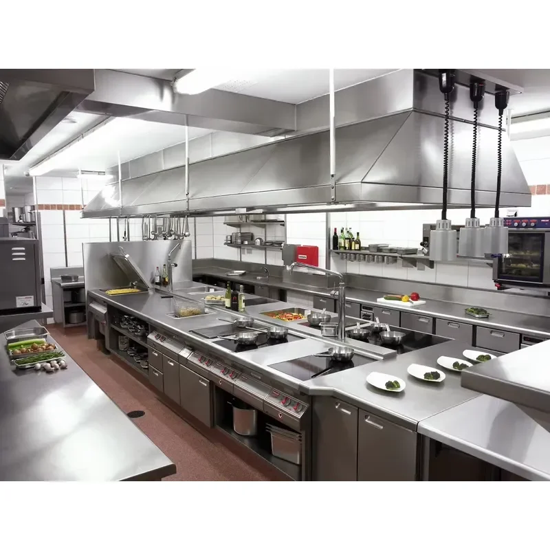 Commercial professional kitchen equipment project design manufacturer, Western-style five-star hotel kitchen equipment, fast