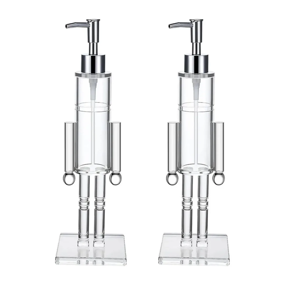 

Hand Press Soap Dispenser Nutcracker Shape Cosmetics Lotion Hand Soap Bottle Pump Bottle Xmas Gift Laundry Room Bathroom Decor