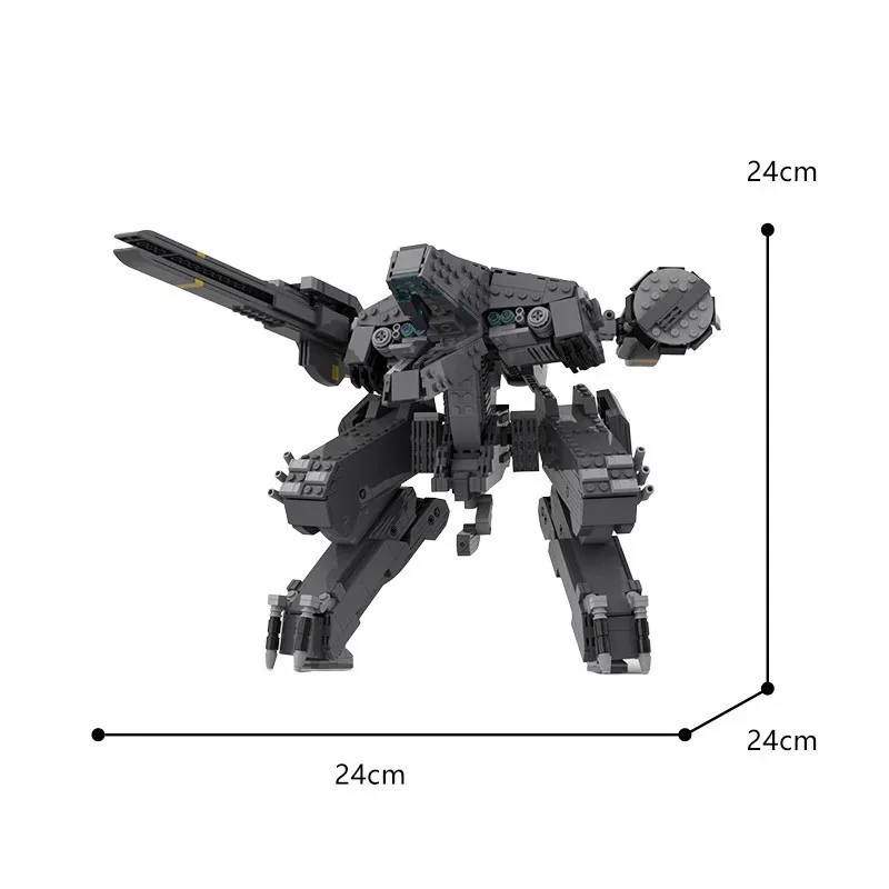 Hot High-Tech Metal Geared Solid Rex Robot Building Blocks Set Battle Mecha Toys Brick Toy For Children Birthday Gifts