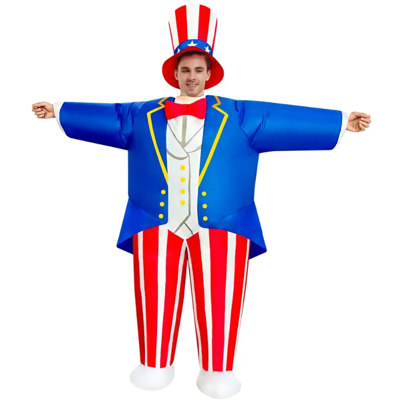 New Independence Day Cosplay Costume gonfiabile Adult Street Parade Stage Performance Festival Carnival Party Suit for Men Women