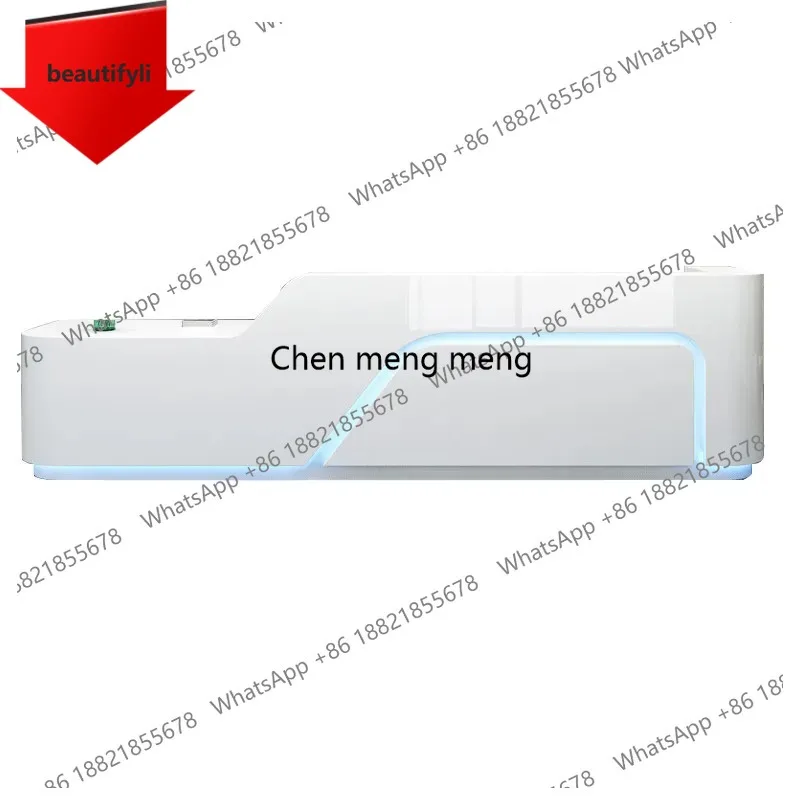 

X188 Service Reception Desk Modern Business Luxury Elegant Office Reception Desk Beauty Salon Curved Mesa De Centro Corner Furni