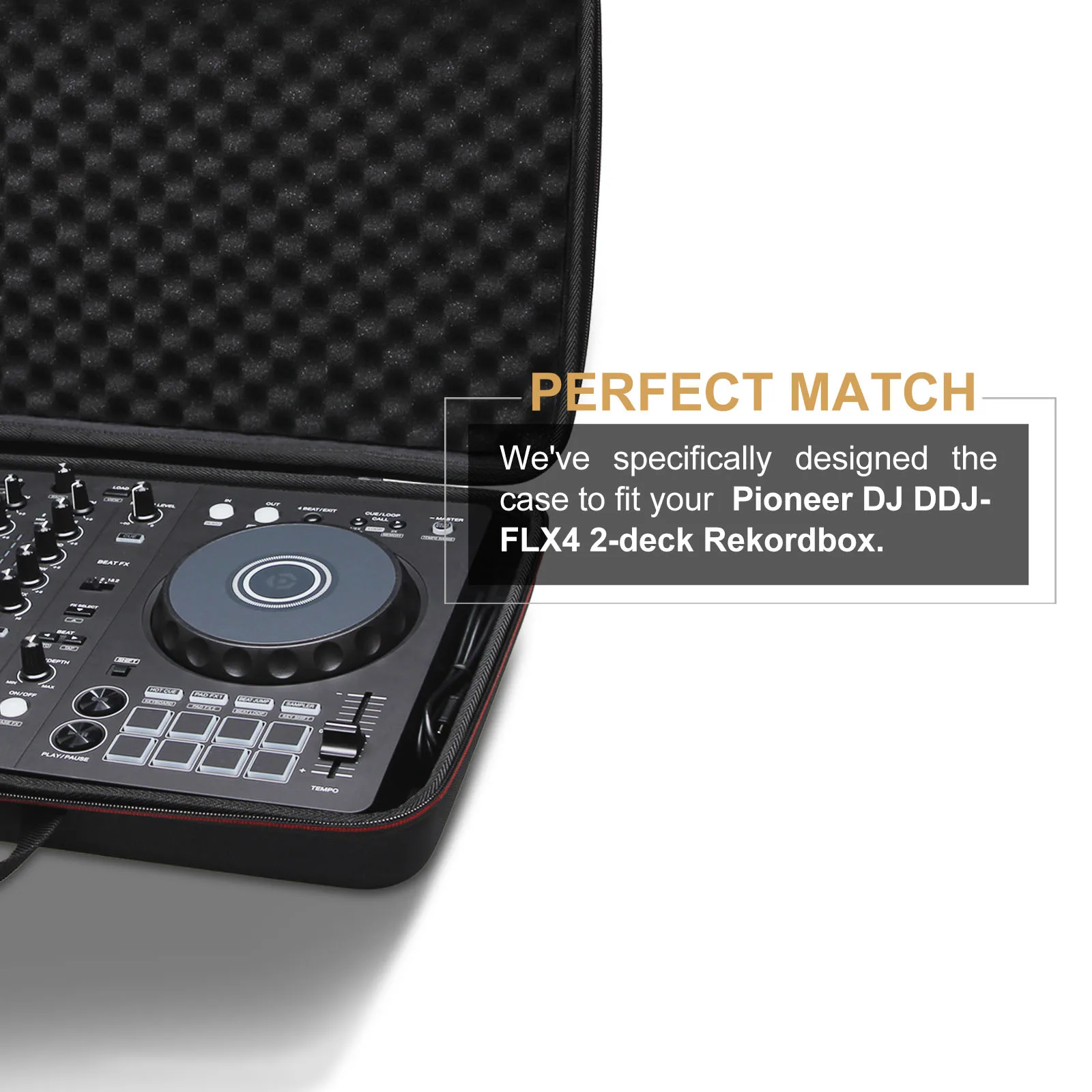 DJ機材 Pioneer DJ DDJ-FLX4 Sleeve Case Set LTGEM-funda para Pioneer DJ DDJ-FLX4, Rekordbox de 2 decks y