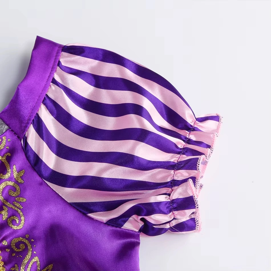 Rapunzel Costume for Girls Princess Dress Cosplay Tangled Halloween Carnival Birthday Party Fancy Gown Outfit Clothes view 5