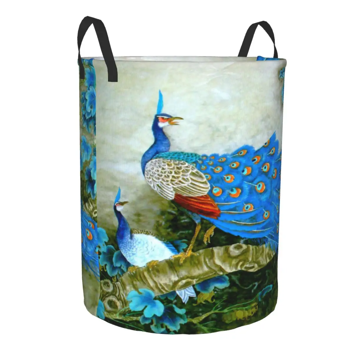 Peacock Cute And Beautiful Laundry Hamper Large Storage Basket Feather Animal Girls Boys Toy Organizer