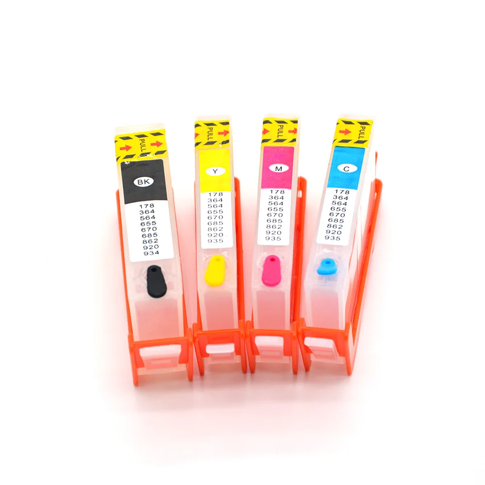 خرطوشة حبر برقاقة قوسية لطابعة حصان ، 4 ألوان ، HP655 ، HP670 ، حبر ديسكجيت ، (من من من من ؟ ؟ ؟ ؟ ؟ ؟ ؟ ؟ ؟ ؟ ؟ ؟ ؟ ؟ ؟