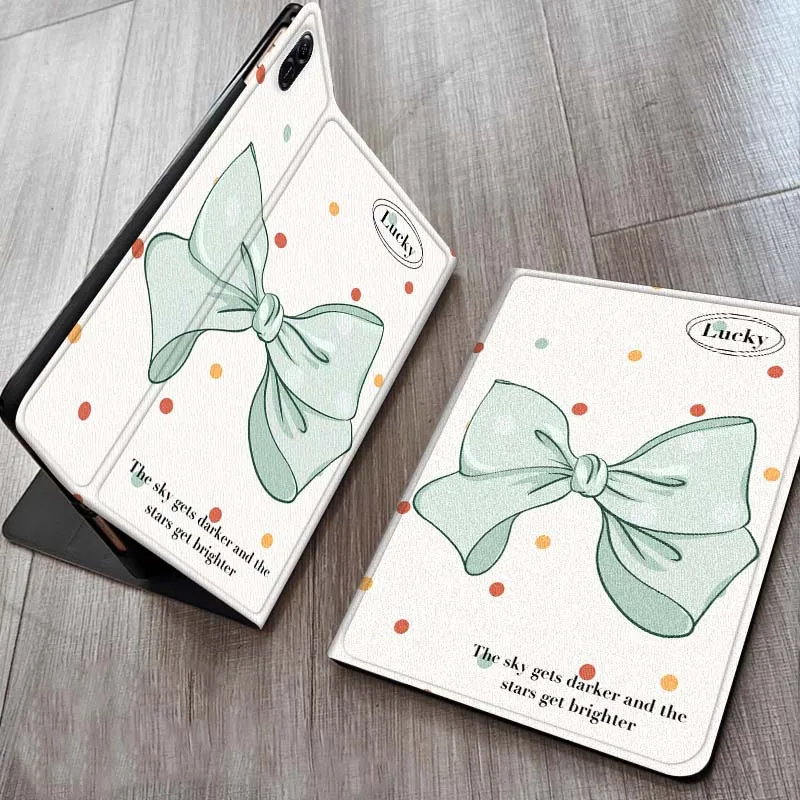 

Bowknot Creative Pattern Case For Huawei MediaPad MatePad M5 M6 11 12 X SE T10 T10s 2 C5e T5 Pro Lite Air 11.5 Inch Tablet