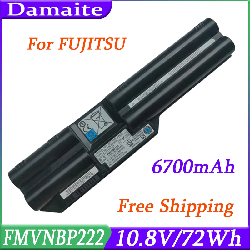 FMVNBP222 FPCBP373 FPB0283 10.8V 72Wh Batteries For FUJITSU LifeBook T732 T734 T902 T901 Batteries Laptop