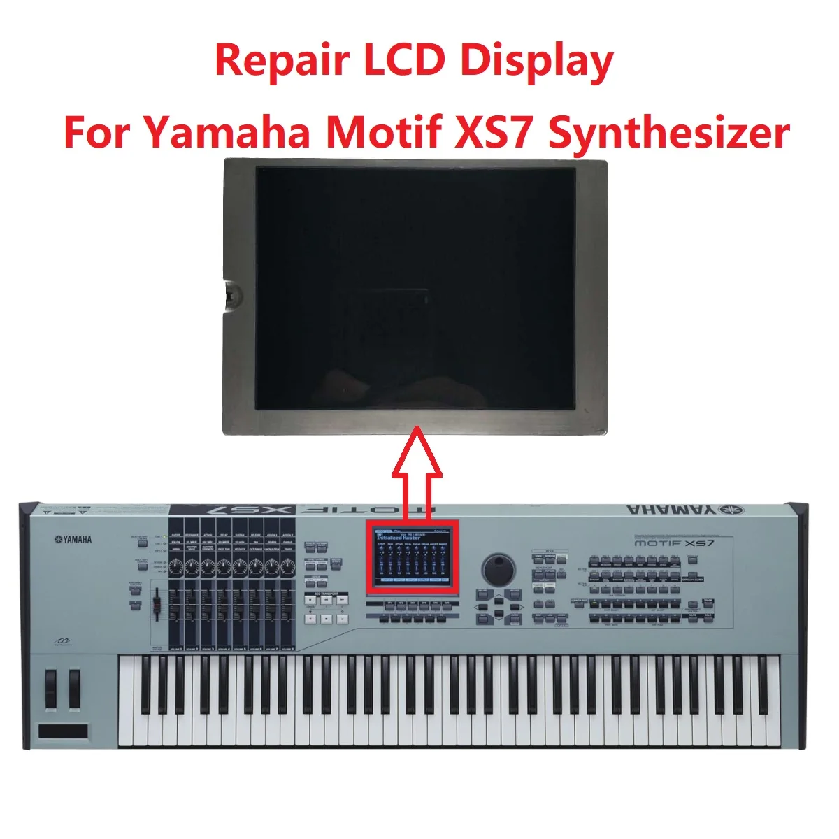 5.7 inch LCD Display For Yamaha Motif XS7 Synthesizer Matrix Screen Repair