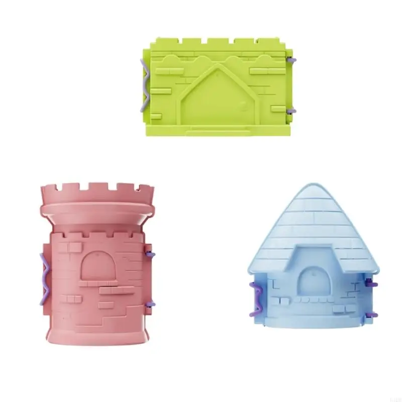 54DF Plastic Castles Mold Kits for Sand and Snow Play Promotes Imagination and Family Bonding Activity Snow Beach Entertainment