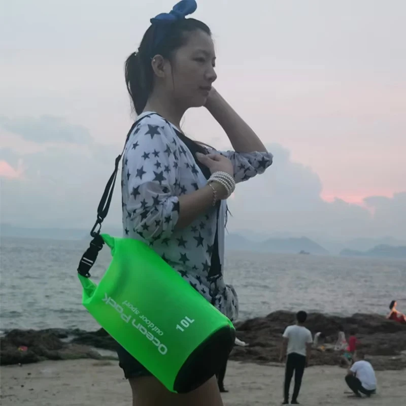 5L/10L/15L/20L Waterproof PVC Dry Bag Sack Ultralight Drifting Swimming Clothes Storage Bag Rafting Kayaking Outdoor Sport Bag