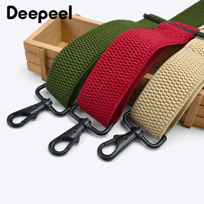 Deepeel 3.5*120cm Men's Suspender Black Hook Buckle 4 Clips Straps X-shaped Braces Corn Grain Stretch Suspenders Male Jockstrap