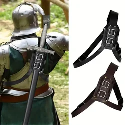 Leather Belt Sword Katana Sheath Holster Medieval Men Larp Weapon Armor Pirate Knight Samurai Accessory For Rapier Holder