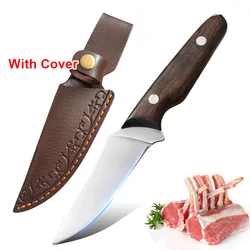 Boning Knife Kitchen Knives Hand Forged Blade Wood Handle Slicing Fish Fruit Meat Chef Pocket Knife Utility Slicing Cleaver Tool