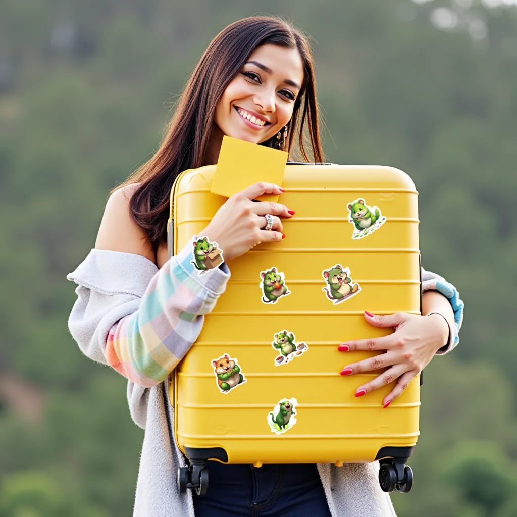 35 قطعة-100 قطعة ملصقات حية لطيف ملصقات صناعة يدوية ملصق حزمة DIY بها بنفسك الهاتف المحمول سجل القصاصات الدراجة دفتر الأمتعة الهاتف المحمول #3