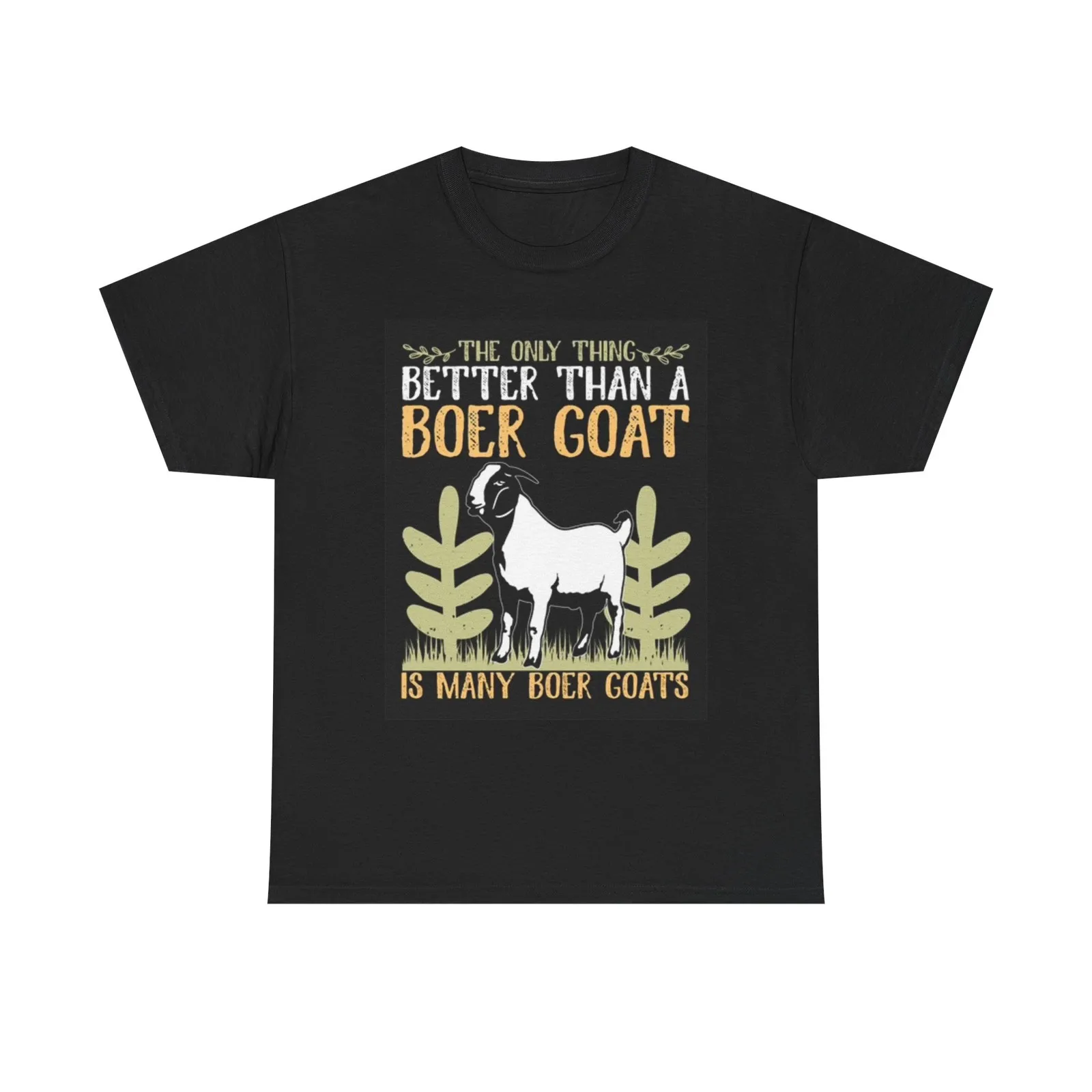 Boer Goats Graphic T Shirt Funny Farm Animals Unisex Heavy Cotton Tee