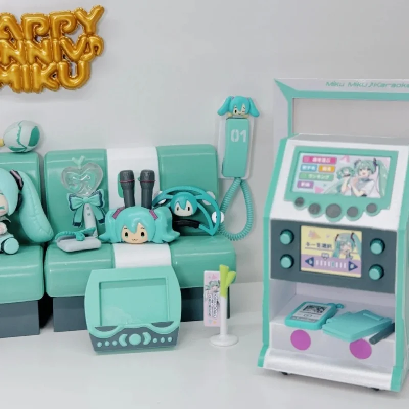 Caja ciega genuina Hatsune Miku Night Sky Story & Karaoke para habitación, modelo encantador, mantenimientos, animación, juguete periférico, regalos de navidad
