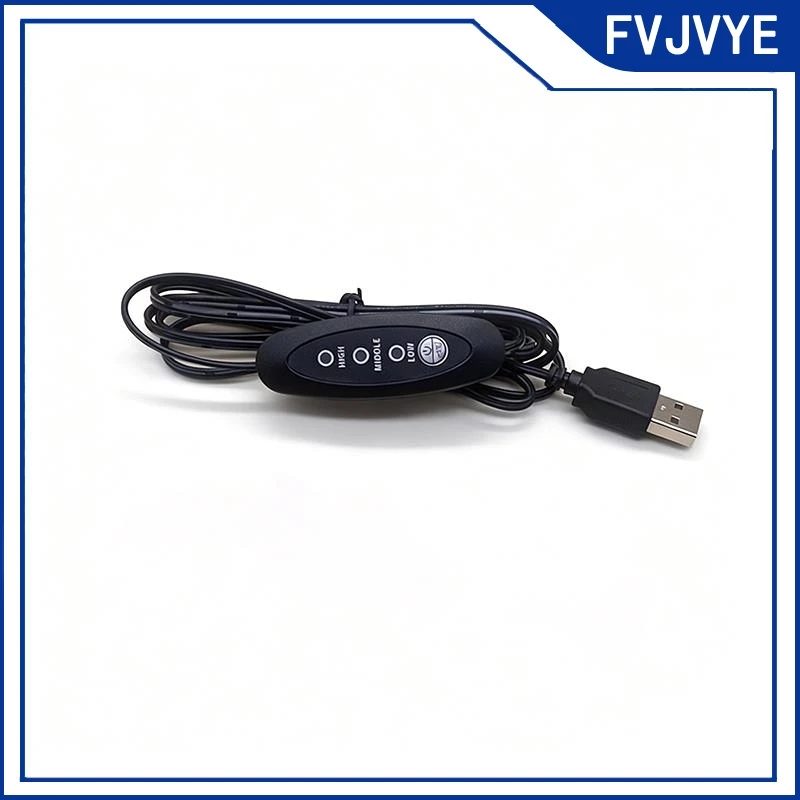 1.2M USB Cooling Fan Speed Control Switch Cable 2 Pin 2 Wire DIY Soldering Power Cord for 5V LED Lights Fans LED Strips .A2
