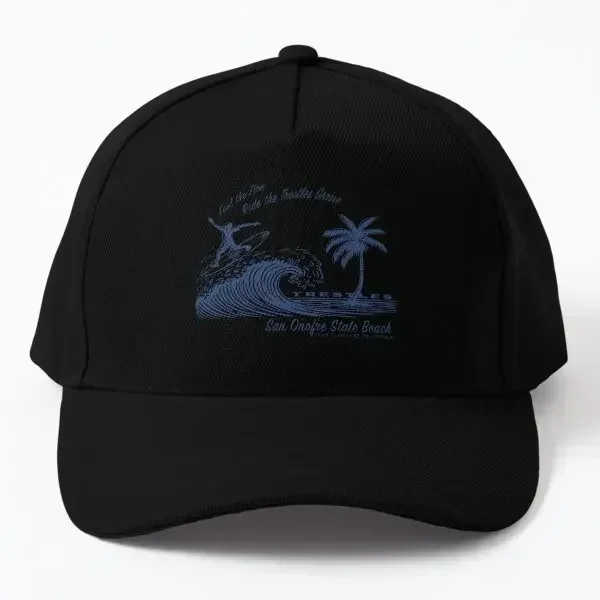Trestles Surf 85016 gorra de béisbol sombrero niños casqueta verano pescado al aire libre impreso Snapback mujeres Casual Hip Hop Czapka sol negro