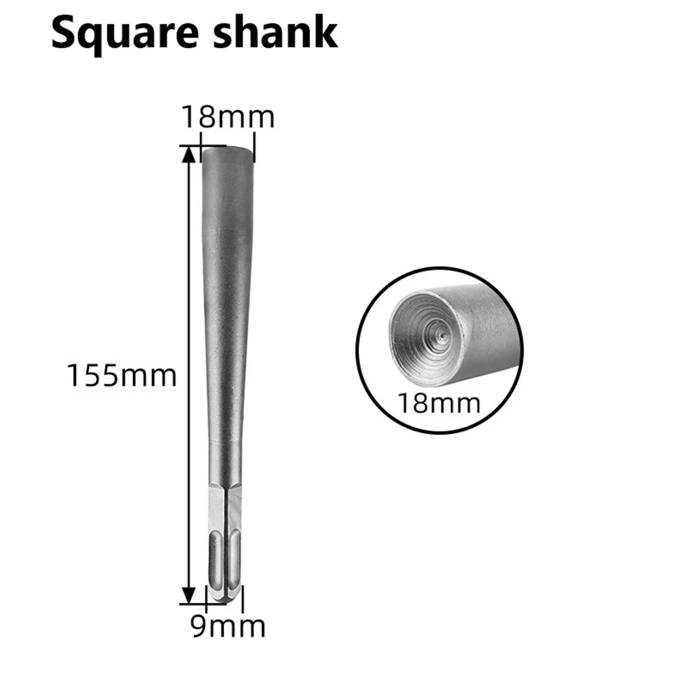 Expansion Bolt Strikes Concave Head Electric Hammer Head Round/Square Shank For Threaded Nails Power Tool Accessories