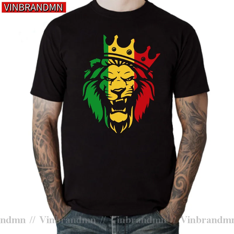 Rasta Lion of Judah T shirt women men Rastafarian Reggae Ethiopian Lion T-shirt unisex Trend Fashion Valentine Tops Tee