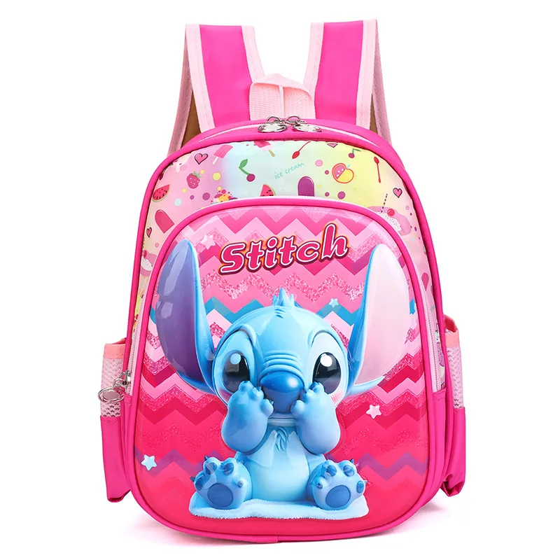 

Disney Mickey Mouse 3D Hard Shell Shoulder Bag Children's Kindergarten Backpack Boys and Girls Stitch Baby Cartoon Burden Bag