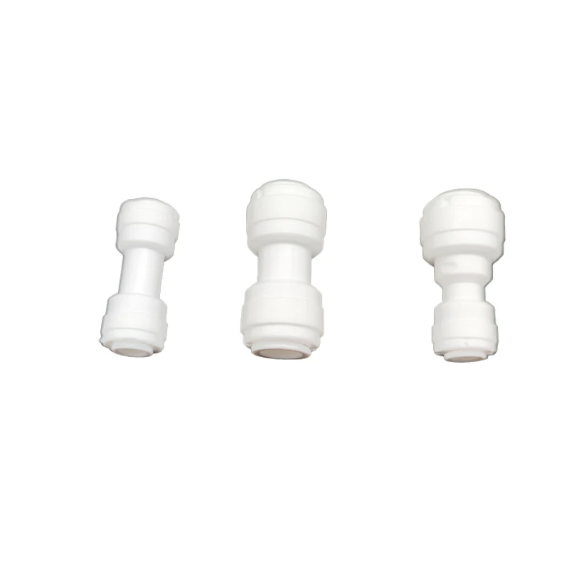 10pcs Straight Union Quick Fitting RO Water System Connectors 1/4' 3/8' for Reverse Osmosis Connection Coupling