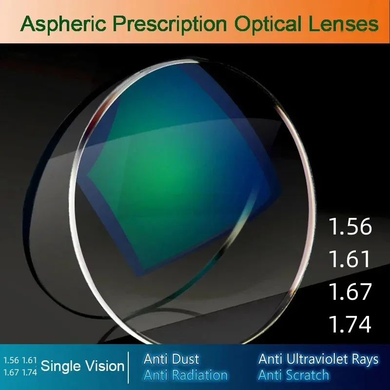 1.74 High Astigmatism Optical Lenses Myopia Prescription Anti-reflective Glasses Lens Hyperopia Aspheric Eyewear