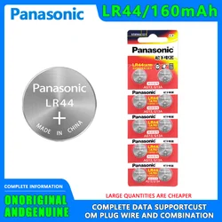 10PCS Panasonic LR44 160 mAh button electronic AG13 button alkaline battery 1.5V vernier caliper pedometer thermometer watch