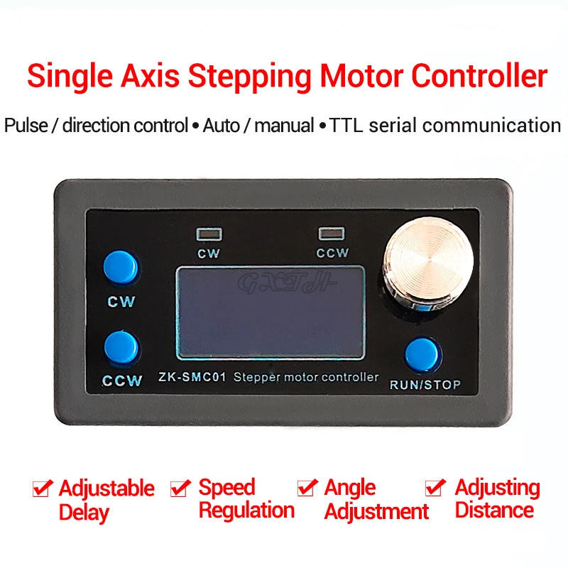 SMC01 42 57 Stepper Motor Controller Positive Reverse Angle Pulse Speed Control Board Programmable PLC Serial Communication