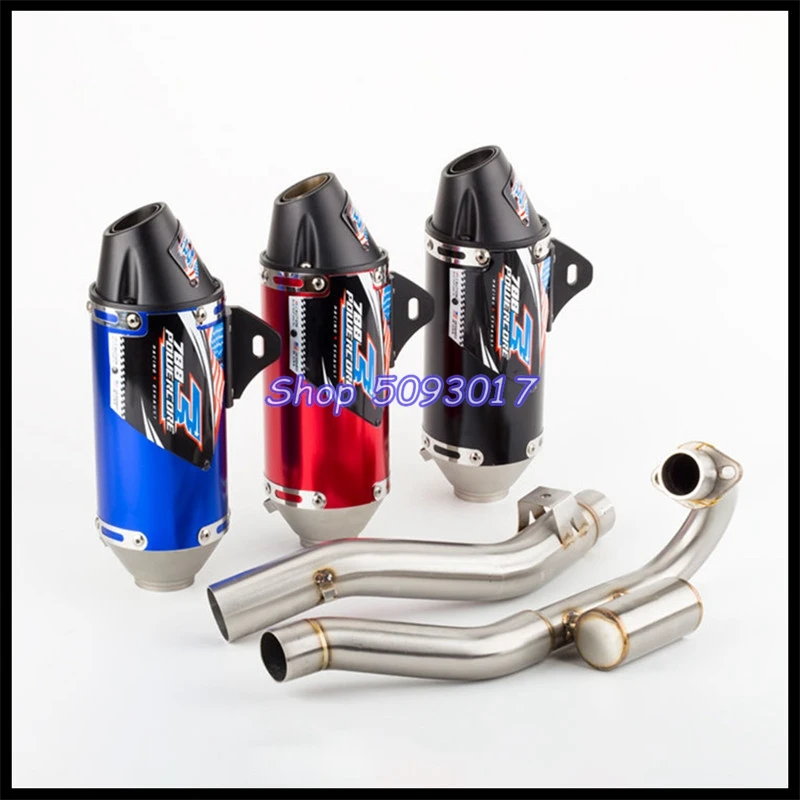CRF250 CRF150 CRF230 Motorcycle Exhaust System Header Front Link Pipe Escape Moto Muffler for Honda CRF150F CRF230F 2003-2016