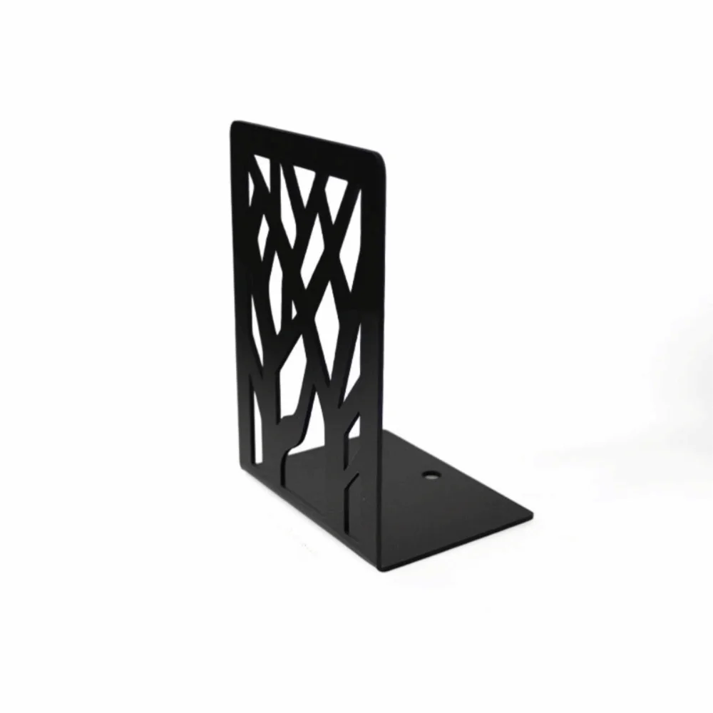 Durable Acrylic Book Display Stand Space-saving Decorative Transparent Black Bookshelf Sturdy Stationery