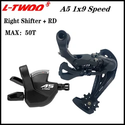 ギアセットとシフターのセット,LTWOO-9スピード,シフトレバー,リアパーツ,2キット,スイッチ,Shimano,a5,1x9と互換性があります