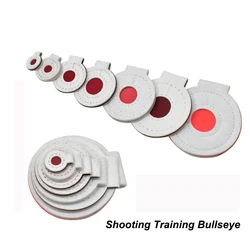 Shooting Training Bullseye Set Hanging Round Target Leather Material Slingshot Shooting Aiming Practice Target