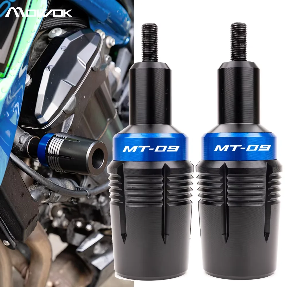 MT07 MT09 MT03 الإطار المتزلجون تحطم حامي لياماها MT-07 MT-03 2014-2026 FZ07 دراجة نارية الملحقات السقوط حماية الوسادة