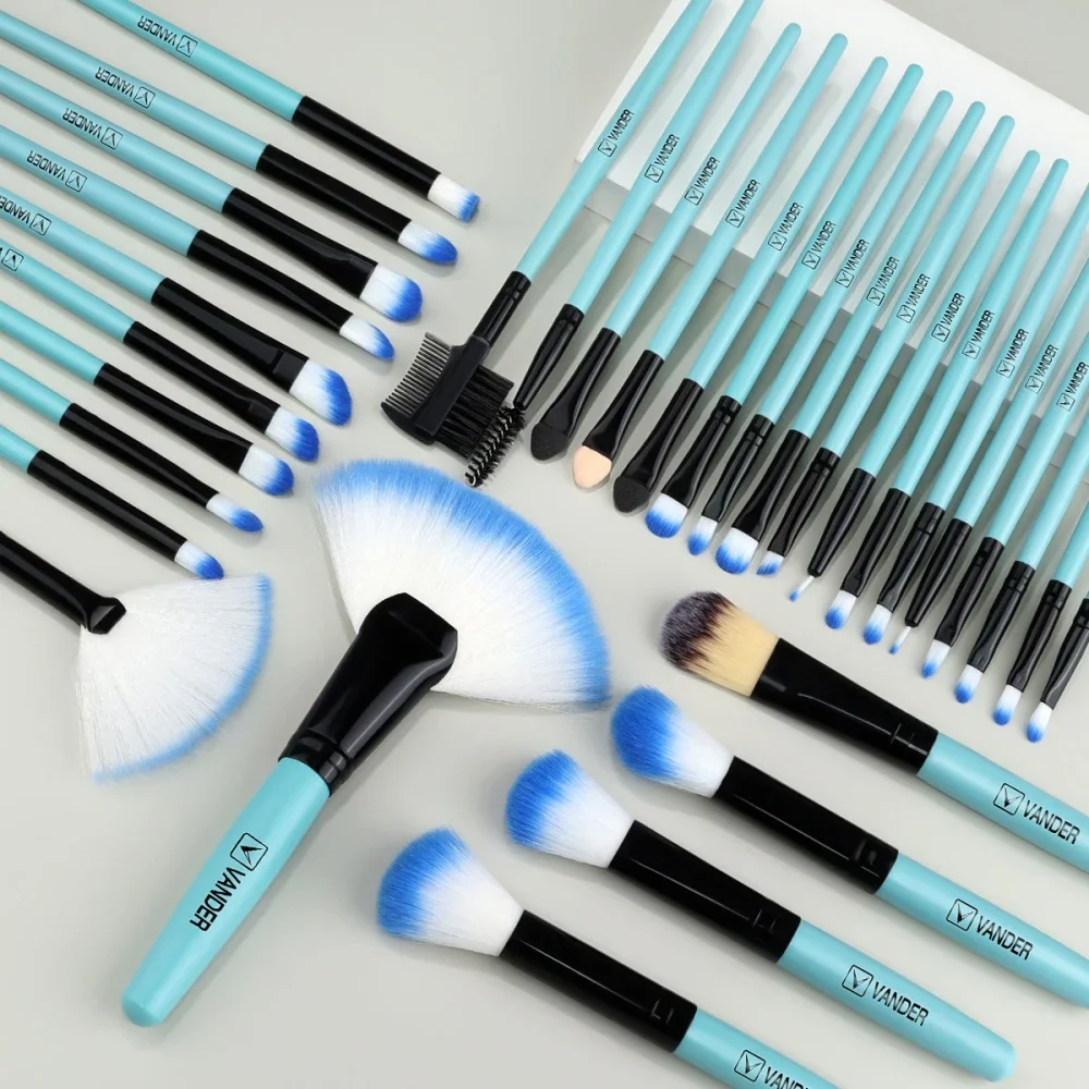 New Blue Soft Fluffy Makeup Brushes Set for Cosmetics Foundation Blush Powder Eyeshadow Kabuki Blending Makeup Brush Beauty Tool