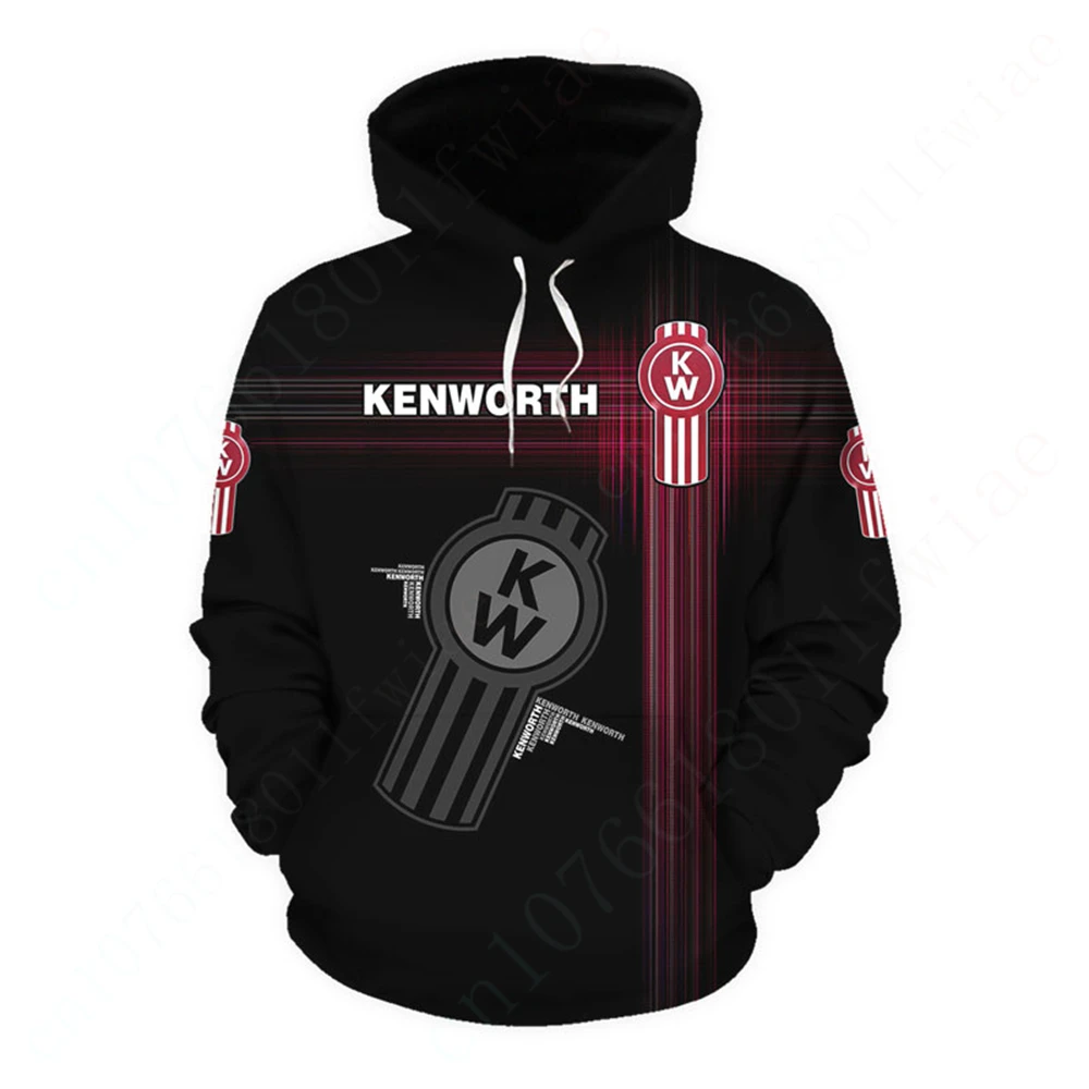 Kenworth Hoodies For Men Women Unisex Clothing Anime Zip Hoodies Harajuku 3D Printing Essentials Pullover Casual Sweatshirt Top