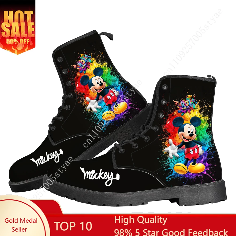 

Disney Mickey Mouse Casual Boots Mens Womens Customize Made Boots High-quality lightweight Boots