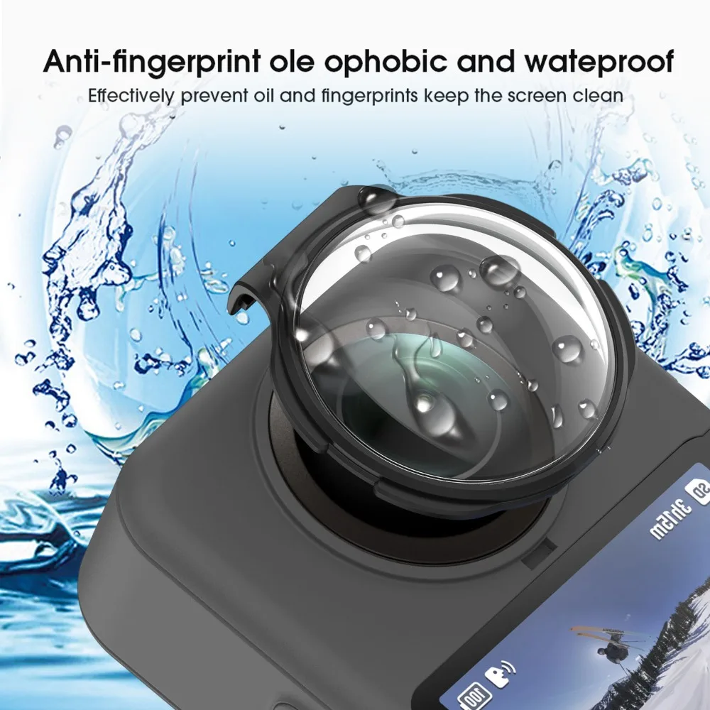 2Pcs Optical Glass Lens Guard for DJI OSMO 360 HD Anti-scratch Lens Protector Cap New Protective Cover for DJI Osmo 360 Camera