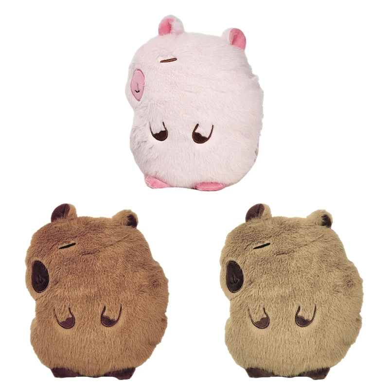 Hand Warmer Lovely Capybara Hot Water Bottle 350ML Safe Hand Insert Designing for Relaxation and Comfort