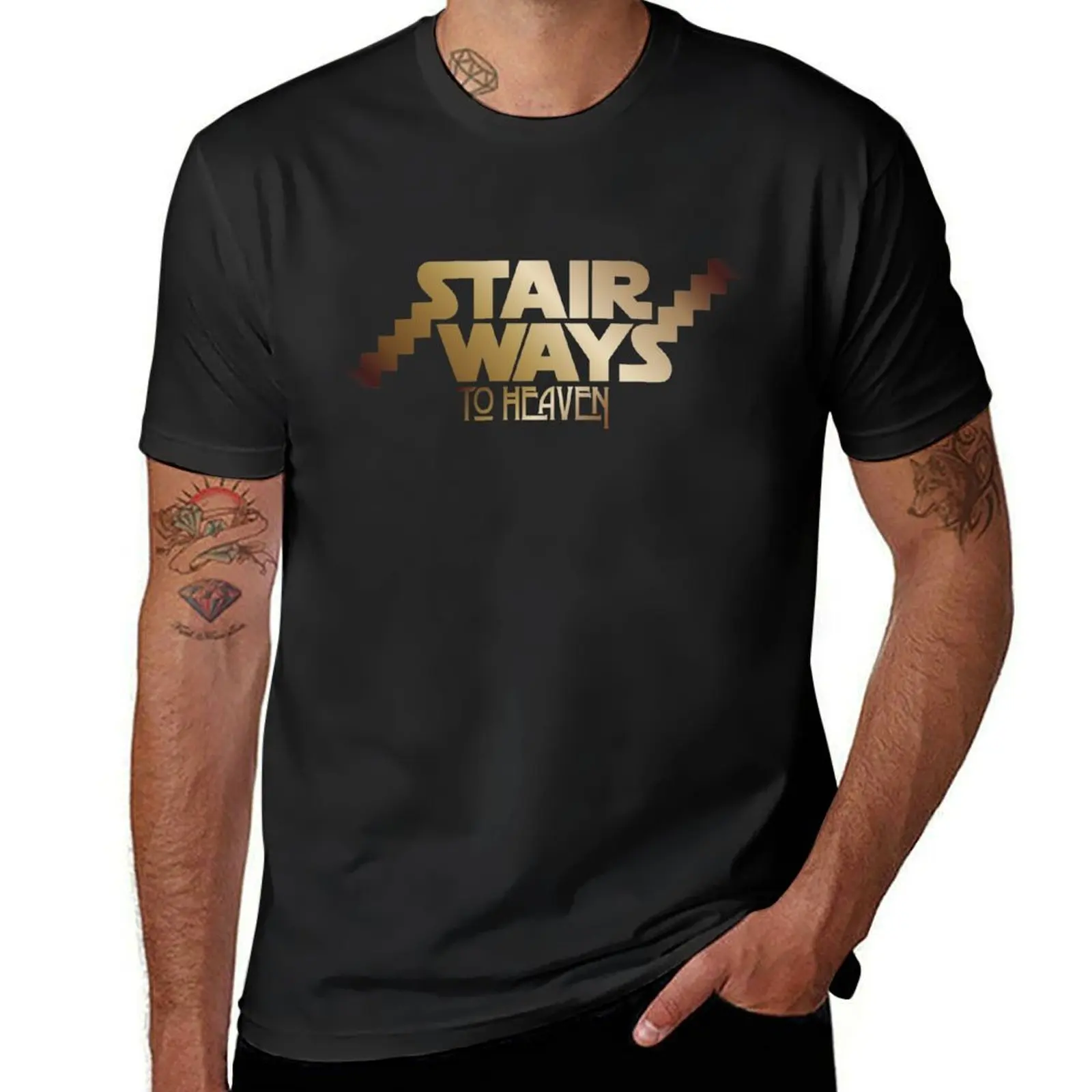 

Stairways to Heaven T-Shirt quick drying football t shirt Anime t-shirt funny gifts anime shirts men