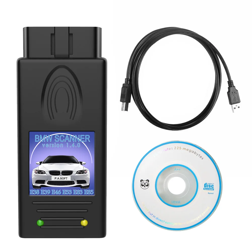 Diagnostic Interface Repairing Tools, Versão de desbloqueio multifuncional para Windows XP BMW Scanner, 1.4.0 USB