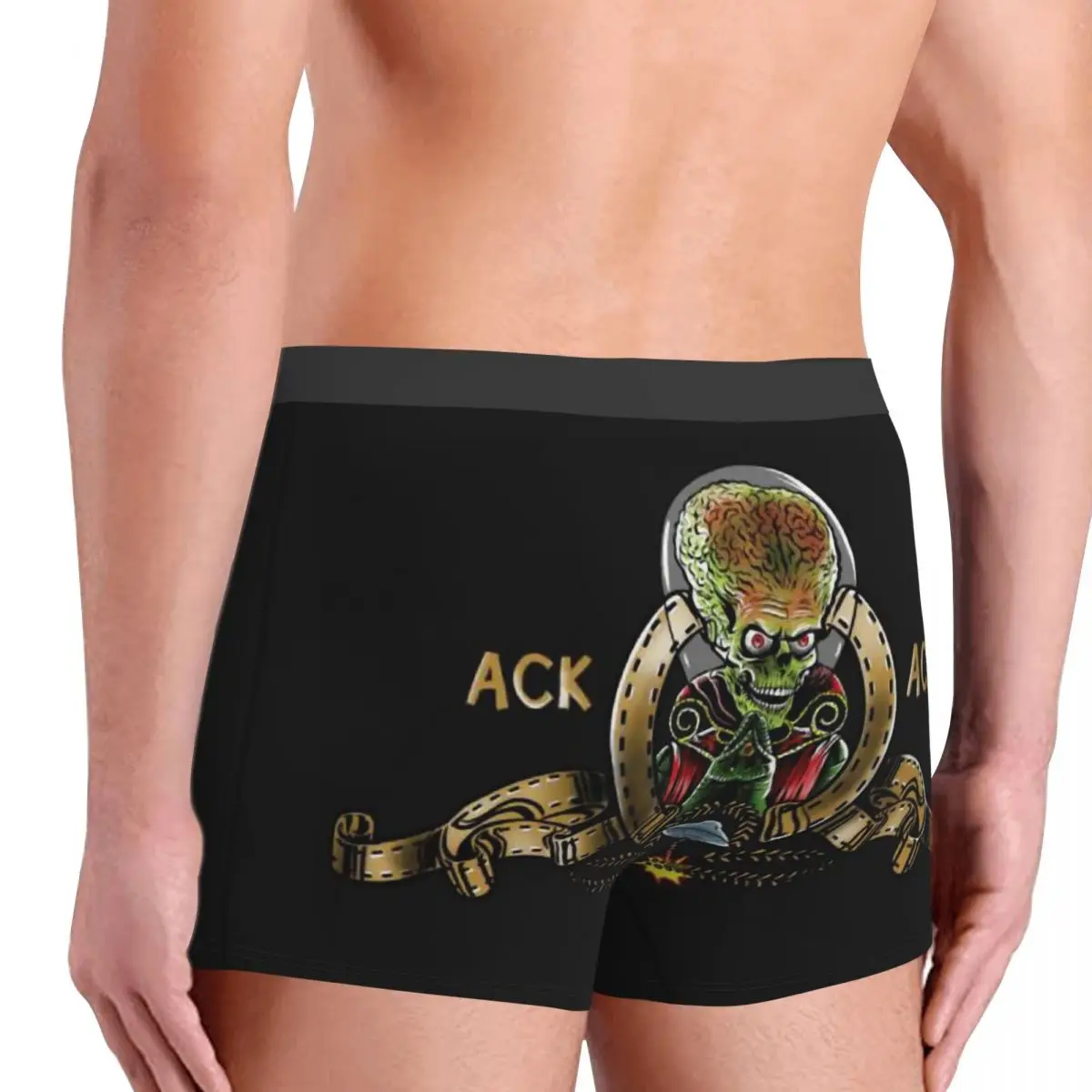 Ack Mars Attacks Men's Boxer Briefs,Highly Breathable Underpants,High Quality 3D Print Shorts Gift Idea