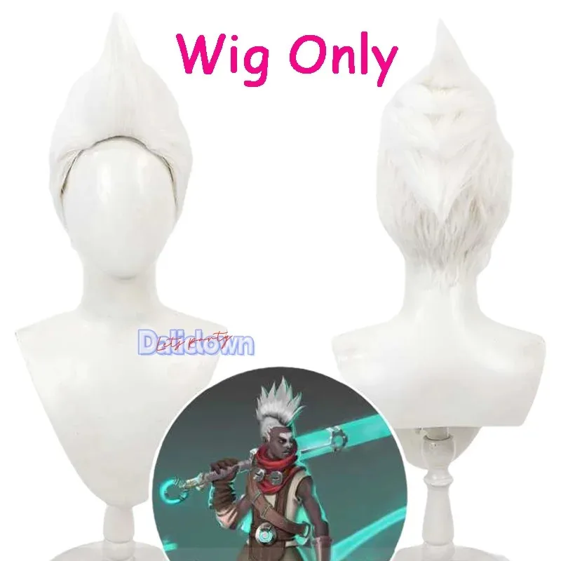 Polvo Jinx juego LOL Arcane S2 Ekko disfraz de Cosplay AU fiesta vestido de baile chaqueta peluca pelo traje de Halloween hombres mujeres dl; 1