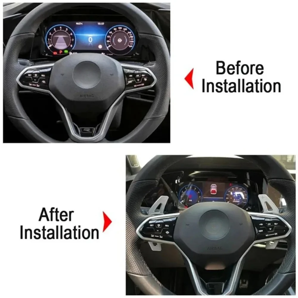 Shift Paddle For Volkswagen VW Tiguan Jetta MK6 Golf 7 Alltrack MK7 Passat B8 Variant Car Steering Wheel DSG Shifter Extension