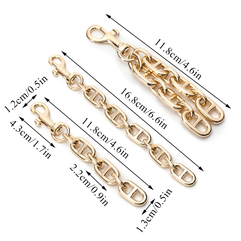 Metal Chain for Women Bag Strap Extension Handbag Handles Shoulder Bag Strap Replacement Purse Diy Chain Bag Accessories