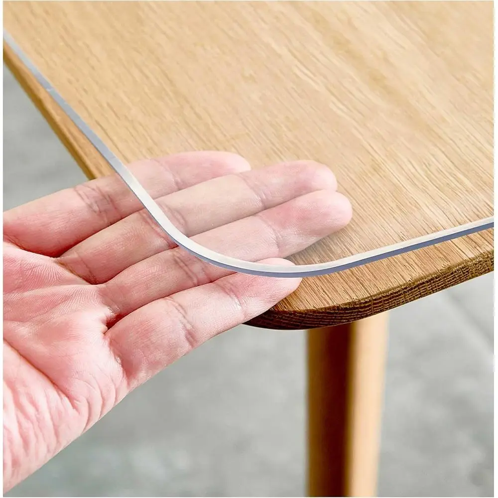 

1.5mm Thick Crystal Clear Table Protector, 48x66 Inch Waterproof Cover for Conference, Dining, or Kitchen Countertops