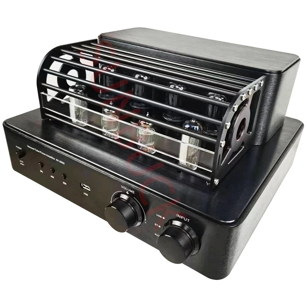 SUNBUCK AV3800 6E2 6F1 6P1 Vakuumröhre Leistungsverstärker 2.0 Stereo 15W + 15W USB Bluetooth Hifi Röhrenleistungsverstärker Audio