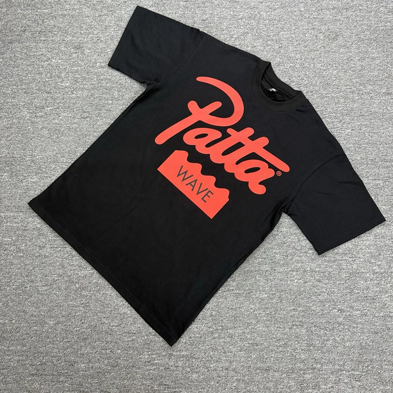 Summer New Style PATTA Short Sleeve T Shirts Logo Letter Print Men Women Street Trend Patta T-shirts Tops