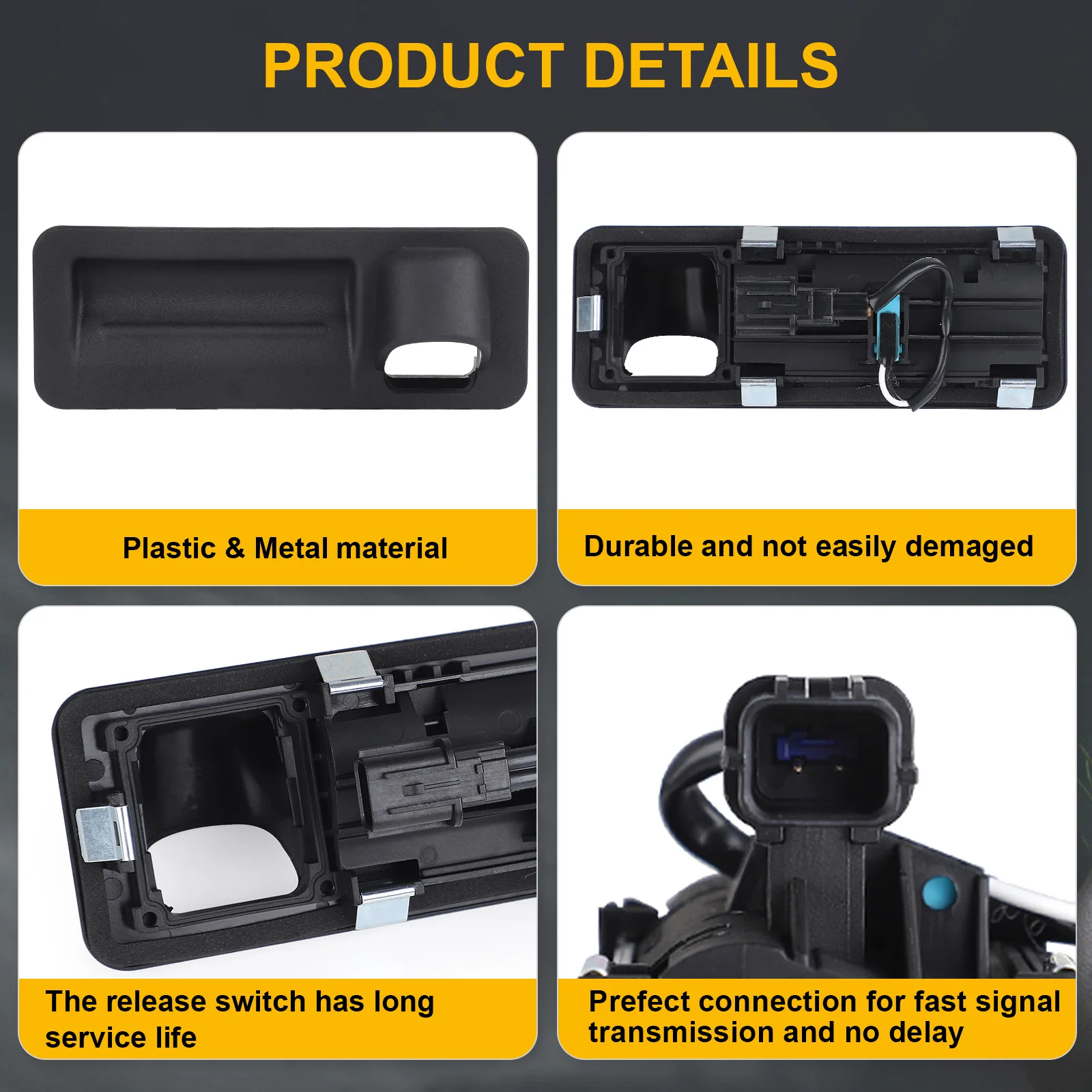 For HYUNDAI 2017 Elantra AD Rear Trunk Rear Box Switch Button Luggage Lock-in Handle Touch Switch 81260F2010 81260-F2010 4