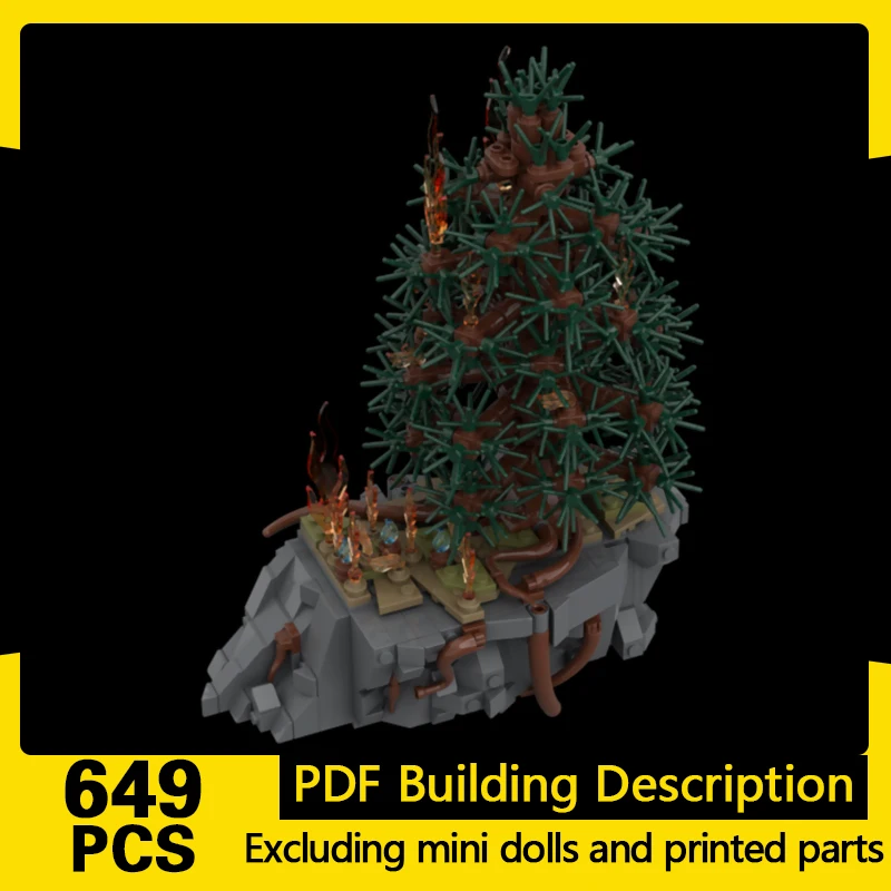 Ring Movie Model MOC Building Bricks Forest Field Combat Scene Modular Technology Gifts Holiday Assemble Children Toys Suit